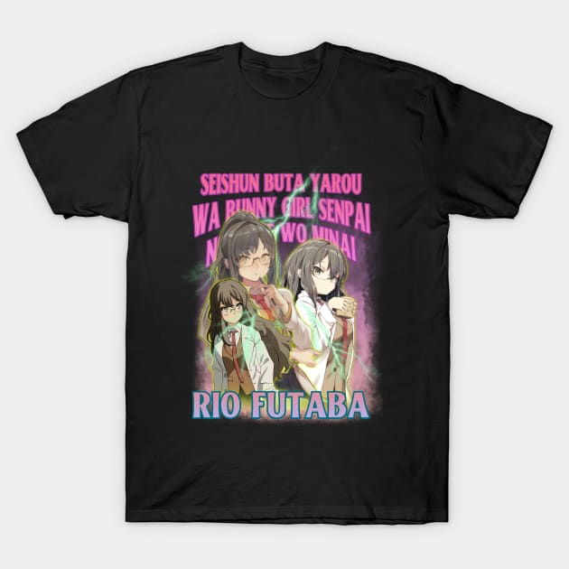 Bootleg Anime Rio Futaba Aobuta T-Shirt by clvndesign